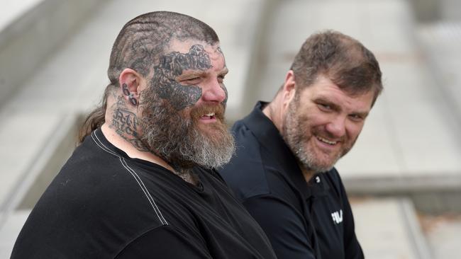 Brothers Tyson and Matt Ward want to change the perception of rehabilitated prisoners and bikies. Picture: Naomi Jellicoe.