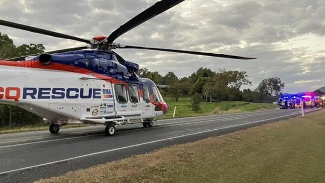 BMA CQ Rescue was tasked to Proserpine after a horror crash on the Bruce Highway at Myrtlevale. Picture: BMA CQ Rescue