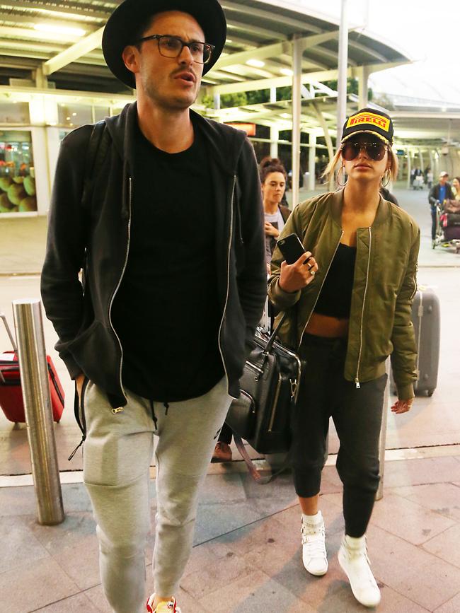 Model Hailey Baldwin, who has been linked to Justin Bieber arrives at Sydney airport. Picture: Adam Taylor