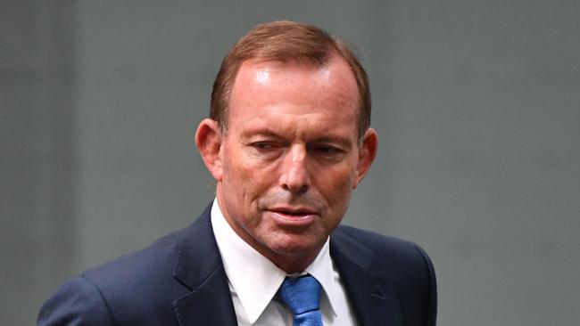 Former prime minister Tony Abbott says the verdict is shocking. Picture: AAP