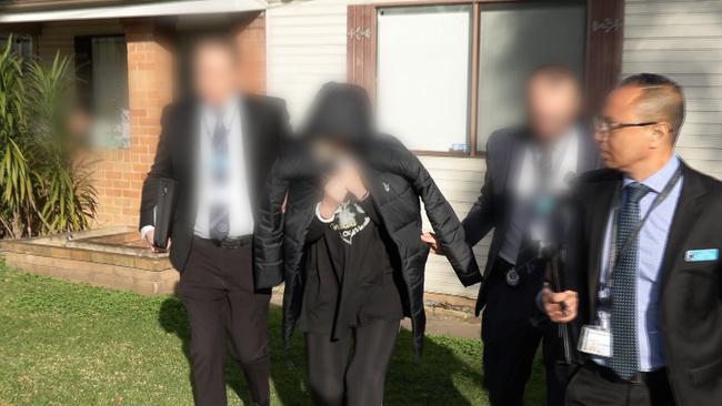 The 55-year-old woman was arrested at a Merrylands home. Picture: NSW Police