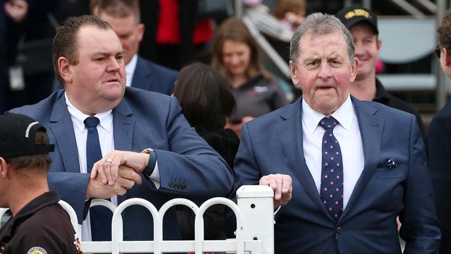 Troy Corstens has helped Denis Pagan get started as a trainer and regards the former AFL coach as a father-figure. Picture: AAP