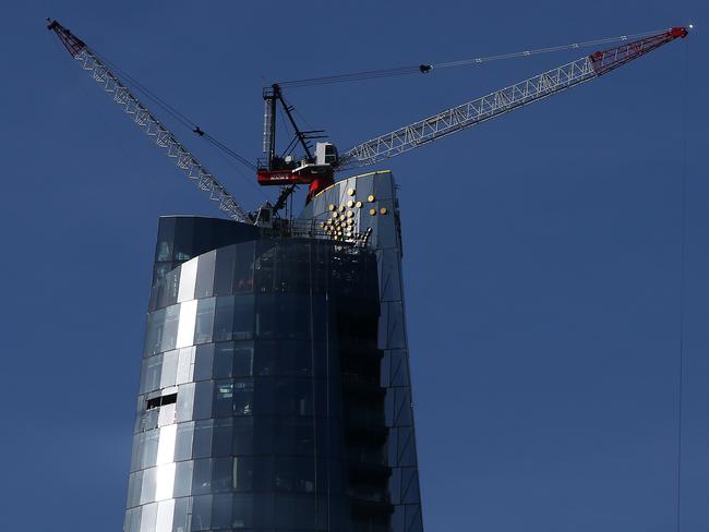 SYDNEY, AUSTRALIA - NOVEMBER 19: A general view of Crown Sydney is seen at Barangaroo on November 19, 2020 in Sydney, Australia. NSW's Independent Liquor and Gaming Authority (ILGA) on Wednesday ruled that Crown Resorts would not be allowed to open its gaming facilities at its new $2.2 billion Barangaroo development in mid-December as planned. The announcement came following an inquiry into the company's casinos in Perth and Melbourne and concerns over money laundering. (Photo by Lisa Maree Williams/Getty Images)