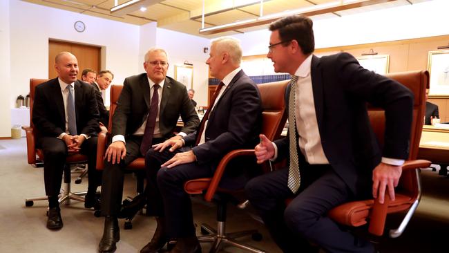 Prime Minister Scott Morrison holds a Cabinet meeting. Picture: Adam Taylor/PMO