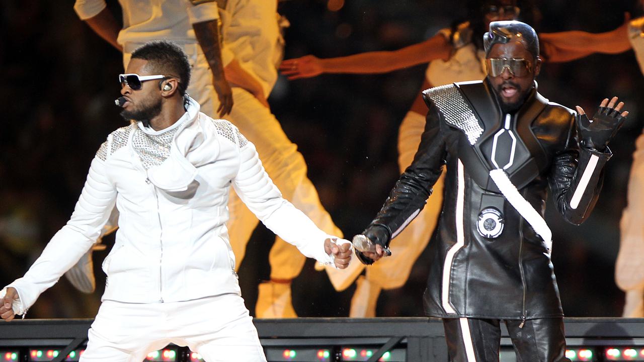 This will be Usher’s second time performing at the Super Bowl. He last headlined the show in 2011 with special guest will.i.am of The Black Eyed Peas. Picture: Christopher Polk/Getty Images