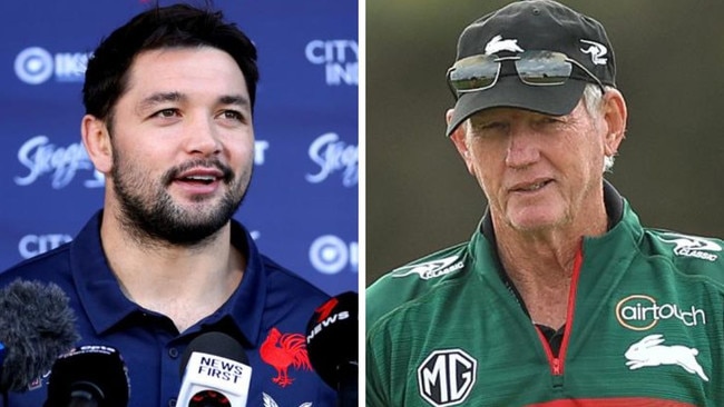 Brandon Smith and Souths coach Wayne Bennett. Photos: Getty Images