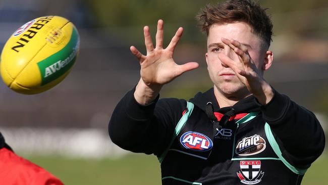 Jack Billings at St Kilda training. Picture: Michael Klein