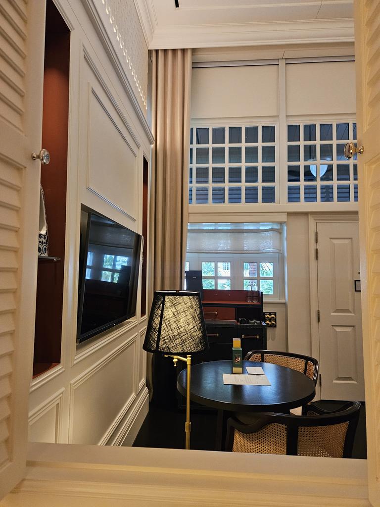 The parlour room is a classic Singapore design, with modern features.