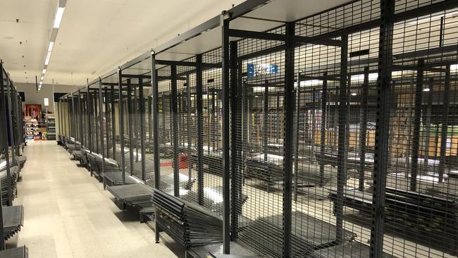 The shelves are now bare.