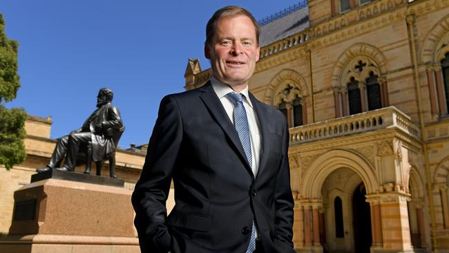 University of Adelaide vice-chancellor Peter Rathjen is being investigated by the Independent Commissioner Against Corruption. Photo Naomi Jellicoe