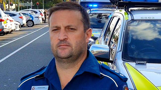 Queensland Ambulance Service senior operations supervisor Adam Flory said the swimmer was ‘lucky’. Picture: Luke Mortimer