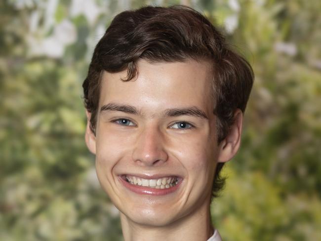 Thomas McIntosh is Yarra Valley Grammar's 2021 dux with an ATAR of 99.85. Picture: supplied.