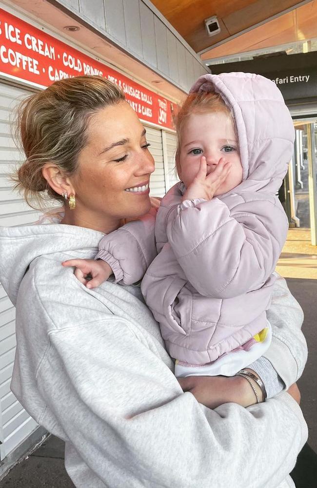 Jasmine said she'd be keeping a 'close eye' on Harper during the colder months. Picture: Instagram.