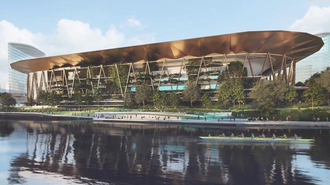 The proposed Riverbank Arena in Helen Mayo Park. Picture: Supplied.