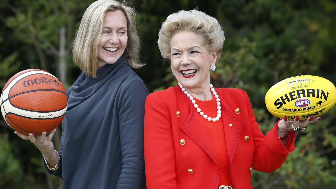 Clare Hanlon (left) with Susan Alberti. Picture: David Caird