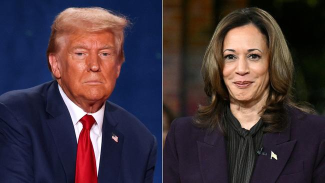 US presidential candidates Donald Trump and Kamala Harris. Picture: Logan Cyrus and Saul Loeb/AFP