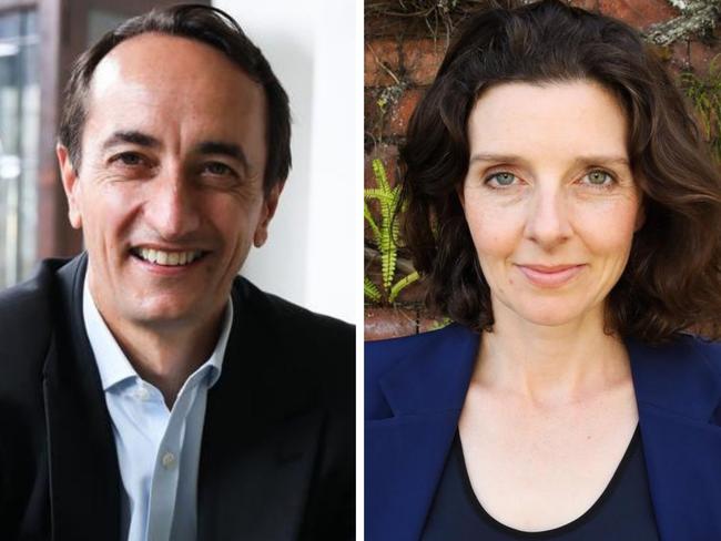 Wentworth candidates Dave Sharma and Allegra Spender.