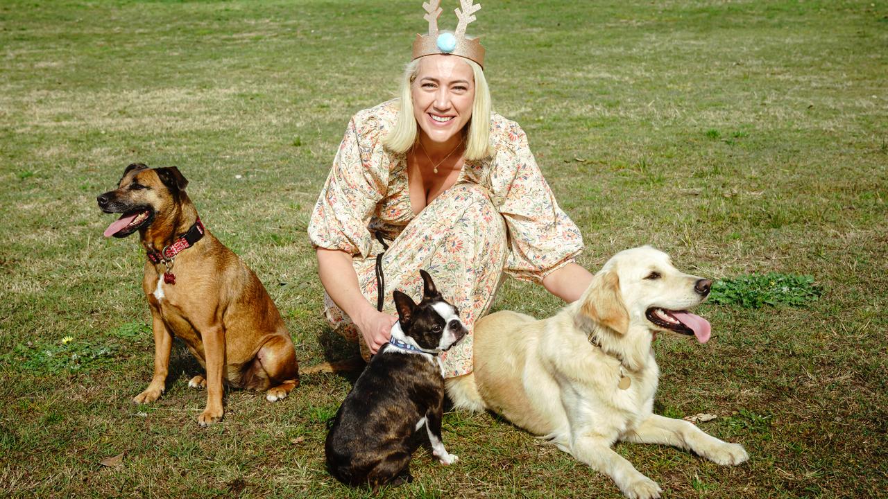 Sydney advocate Kiki Bermudez is hosting a charity event in November called ‘Santa Paws’ to help raise funds. Picture: Supplied/Elliot Shakespeare