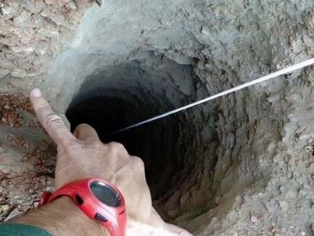 Boy fallen down a well