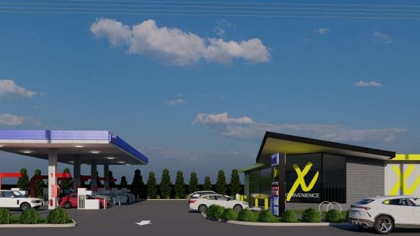 Concept images of the proposed Mobil servo on Dyson Road Christies Beach. Pic: Brown Falconer