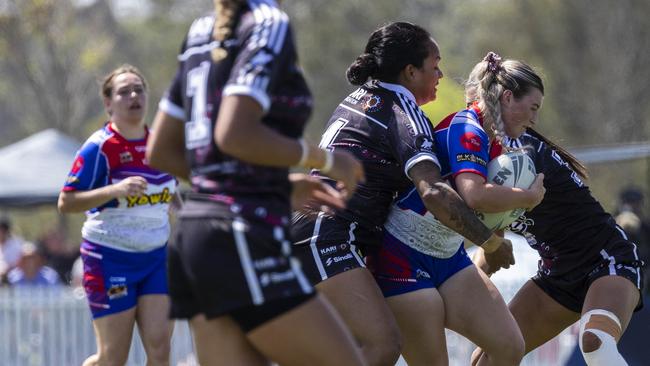 Women's Koori Knockout grand final, Redfern All Blacks vs Newcastle Yowies. Picture: Andrea Francolini