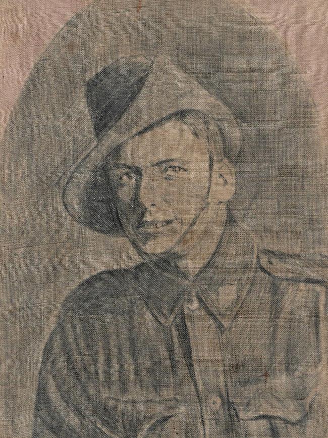 Sketch of Robert Ellis by German POW Wilhelm Gaugel.