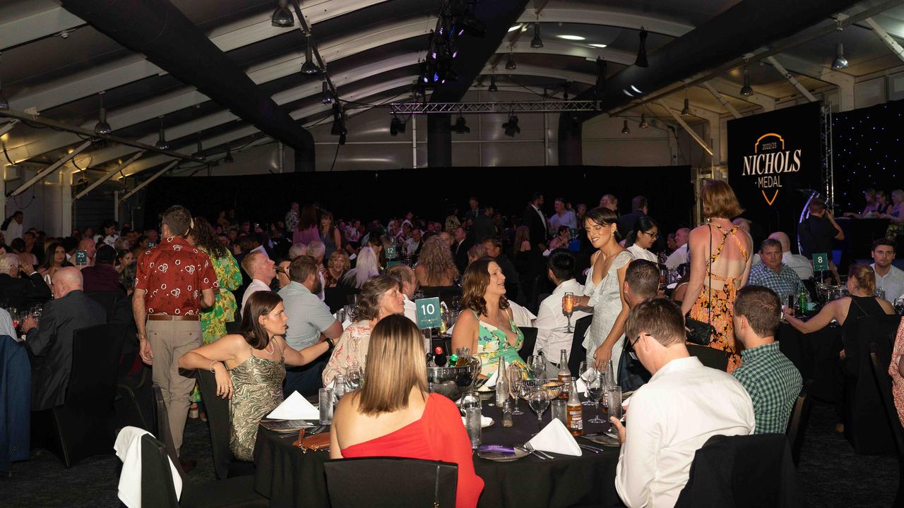 The 2022-23 NTFL Nichols Medal Night hall at the Mindil Beach Casino. Picture: Pema Tamang Pakhrin