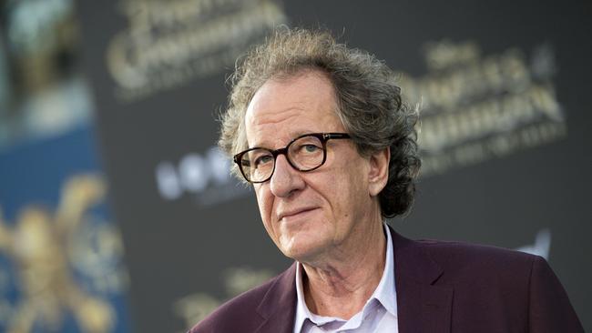 Actor Geoffrey Rush attends the premiere of Disney‘s and Jerry Bruckheimer Films “Pirates of the Caribbean: Dead Men Tell No Tales” at the Dolby Theatre, in Hollywood, California in 2017. Picture: Valerie Macon / AFP