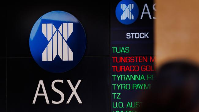 SYDNEY, AUSTRALIA - NewsWire Photos, October 29 2024. GENERIC. Stocks. Finance. Economy. Stock price ticker of the Australian Stock Exchange, ASX, at their offices on Bridge Street. Picture: NewsWire / Max Mason-Hubers