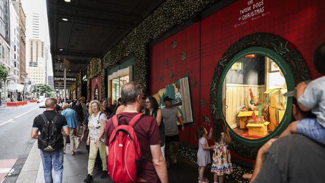 Sydney’s flagship David Jones store during Christmas shopping trading hours. Picture: Dylan Robinson/NCA NewsWire