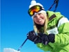 Girl skiing