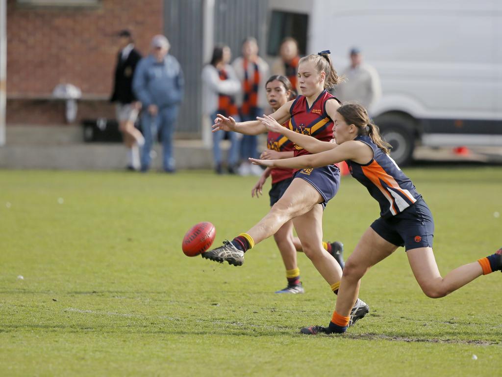 Fahan versus Scotch Oakburn in the Sports Association of Independent Schools Australian Rules girls grand final. Picture. PATRICK GEE