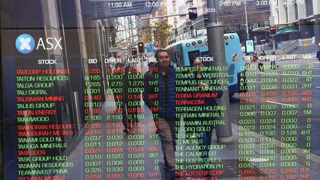 Shareholders had a rough day on the Australian Stock Exchange on Wednesday. Picture: NCA NewsWire / Gaye Gerard