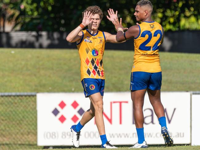 Nichols medallist Beau O'Connell has slotted right back into the side this season. Picture: Chris Kent AFLNT/Media