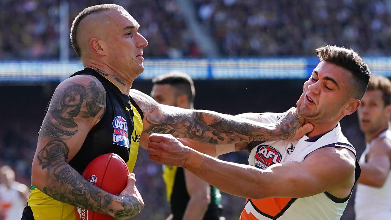 Someone gave Dusty’s move to GWS the Don’t Argue back in 2013. (AAP Image/Michael Dodge)