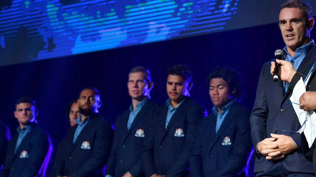 Brad Fittler at the True Blues dinner on Monday night. Picture: Gregg Porteous/NRL Photos