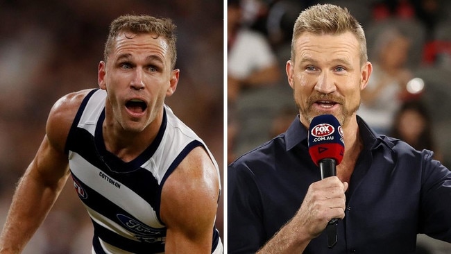 Nathan Buckley and Joel Selwood. Photo: Michael Klein, News Corp Australia, Getty, Dylan Burns.