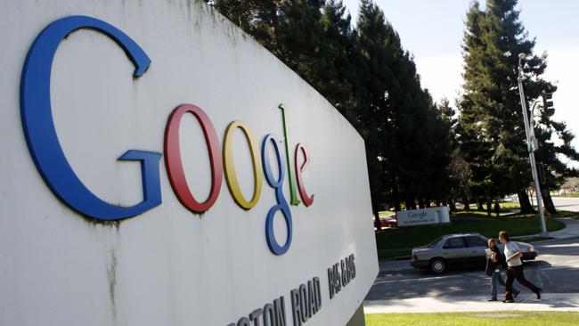  The sign for Google headquarters in Mountain View, California. Picture: File 