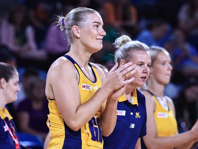 Sunshine Coast’s Courtney Bruce was all smiles. Picture: Getty Images