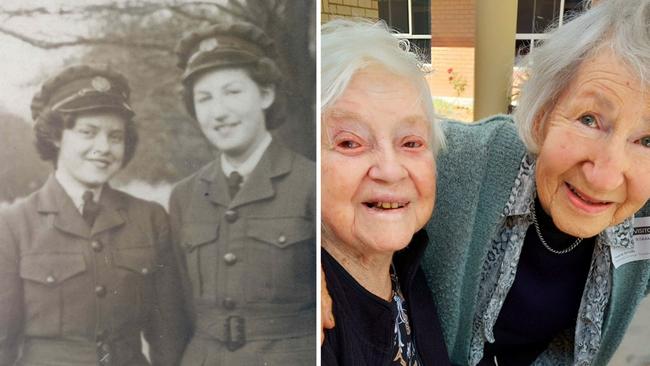 Olive Pugh and Marie Brady have been friends for almost 80 years after they met while serving in the Women’s Auxiliary Australian Air Force during World War II.