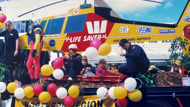 Westpac Life Saver Rescue Helicopter Air crewman Mick Kerry at a fundraiser.