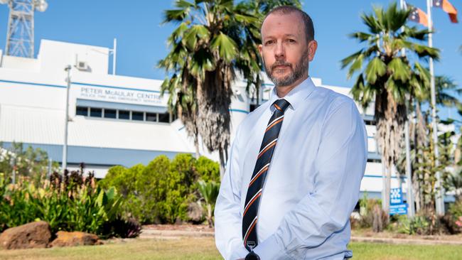 Head of NT Police's Drug and Organised Crime squad, detective Superintendent Lee Morgan, at the force's Peter McAulay Centre headquarters in Knuckey Lagoon. Picture: Pema Tamang Pakhrin