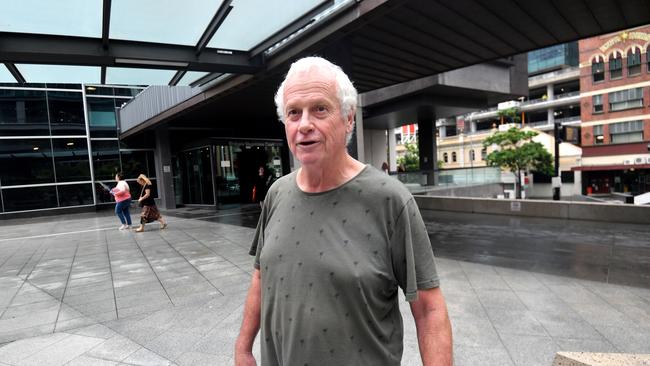 Patrick Finbar McGarry O'Dea leaves the Magistrates Court in Brisbane. Picture: NCA NewsWire / Dan Peled