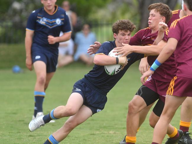 Round 4 of the Townsville Blackhawks Schoolboy Trophy. Ryan Catholic College against Southern Cross Catholic College at Ryan Catholic College. Picture: Evan Morgan
