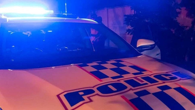 Police are investigating after a car crashed into a Darling Heights home. Photo: QPS.