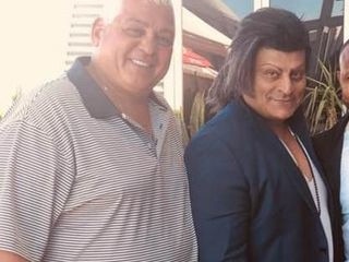 Mick Gatto (L) and Jamal Khan fell out amid a deepening feud over an alleged $4m debt Mr Mohammad claims he is owed. Picture: supplied