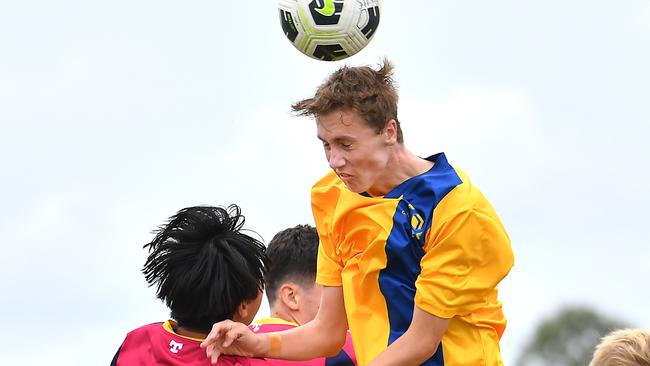 GPS first XI soccer, Brisbane SHS v Toowoomba Grammar. Saturday April 29, 2023. Picture, John Gass