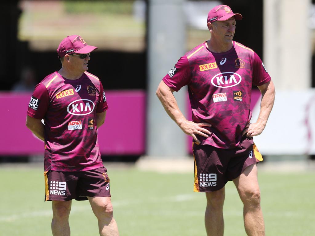 Kevin Walters and John Cartwright at Red Hill. Picture: Peter Wallis