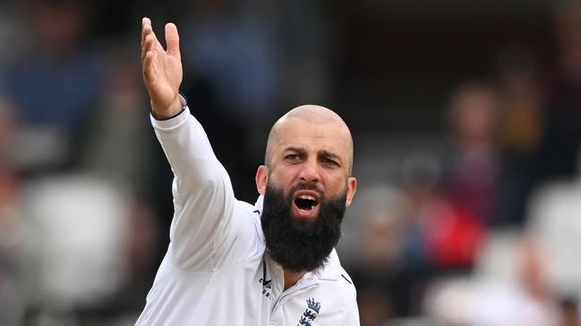 Moeen Ali unsuccessfully appeals for LBW. (Photo by Stu Forster/Getty Images)