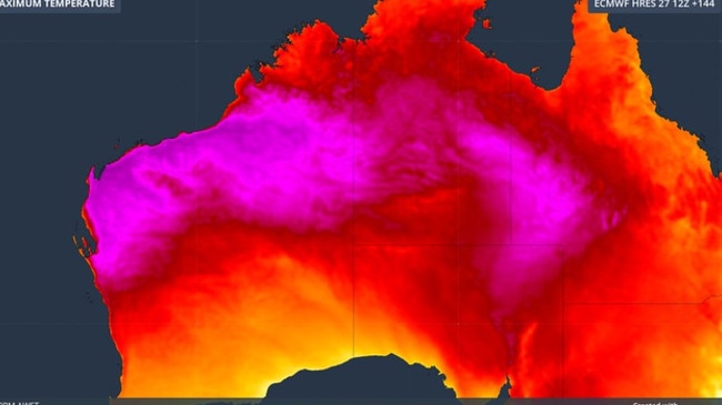 Heatwaves are expected for the northern part of the continent over the March 1 weekend. Picture: Weatherzone